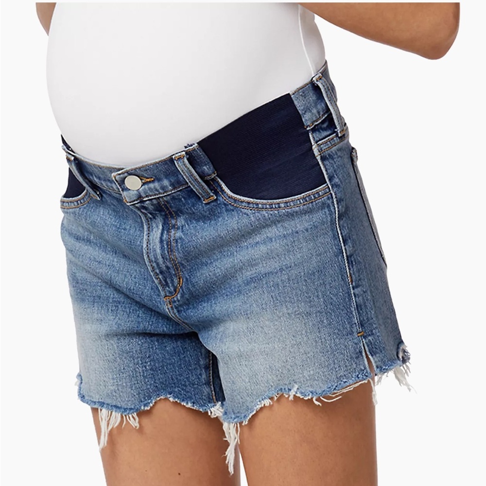 Joe’s Jeans The Ozzie Frayed Maternity Shorts, size 27